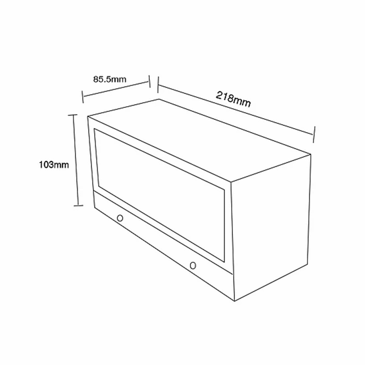 Fixed Outdoor LED Wall Light 15W - Undercover Areas