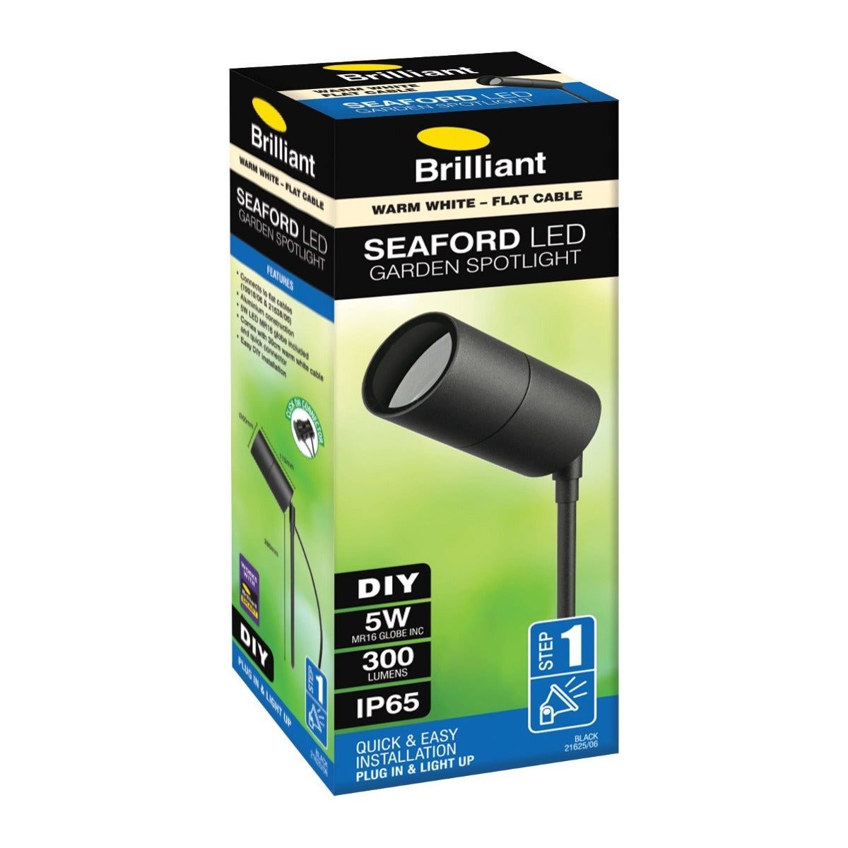 Seaford Adjustable Garden Spike Light - Weatherproof