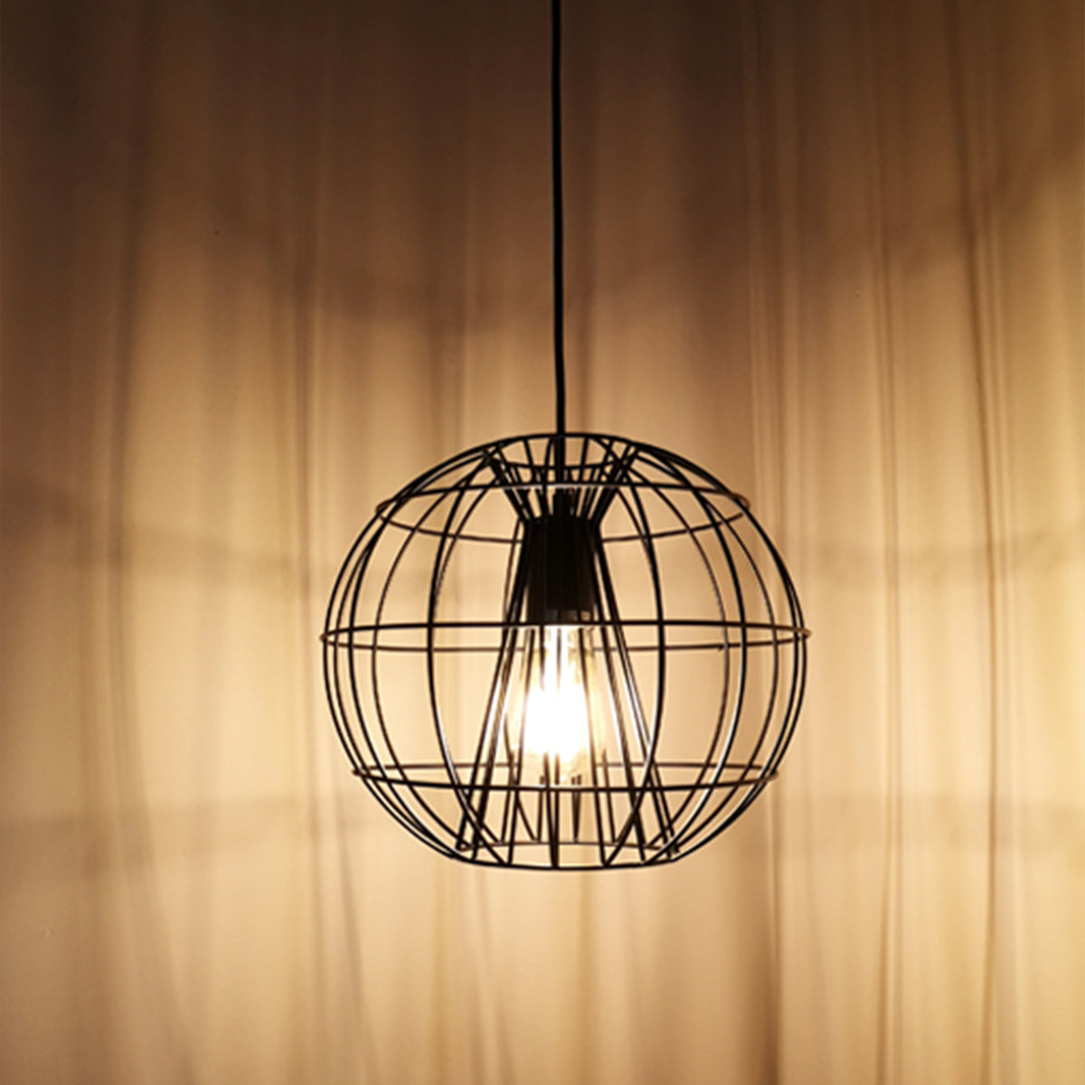 Sentinel Metal Cage Pendant Light