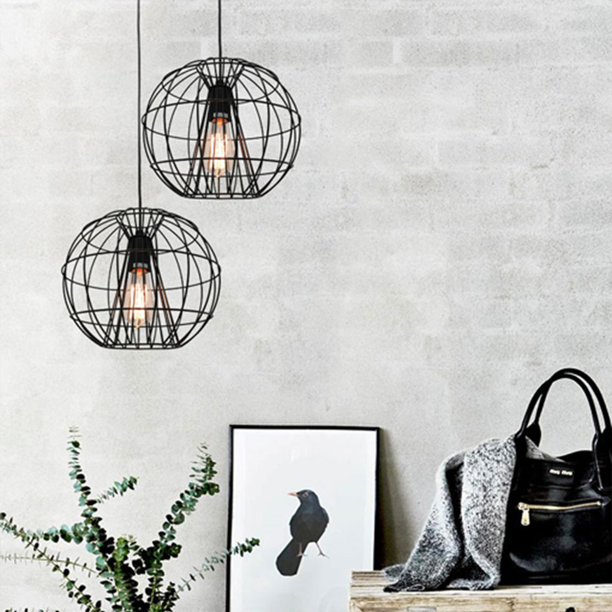 Sentinel Metal Cage Pendant Light