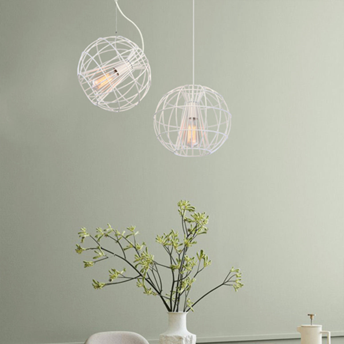 Sentinel Metal Cage Pendant Light