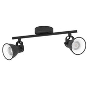 Seras-2 Black Twin 10W LED Spotlight with Dimming