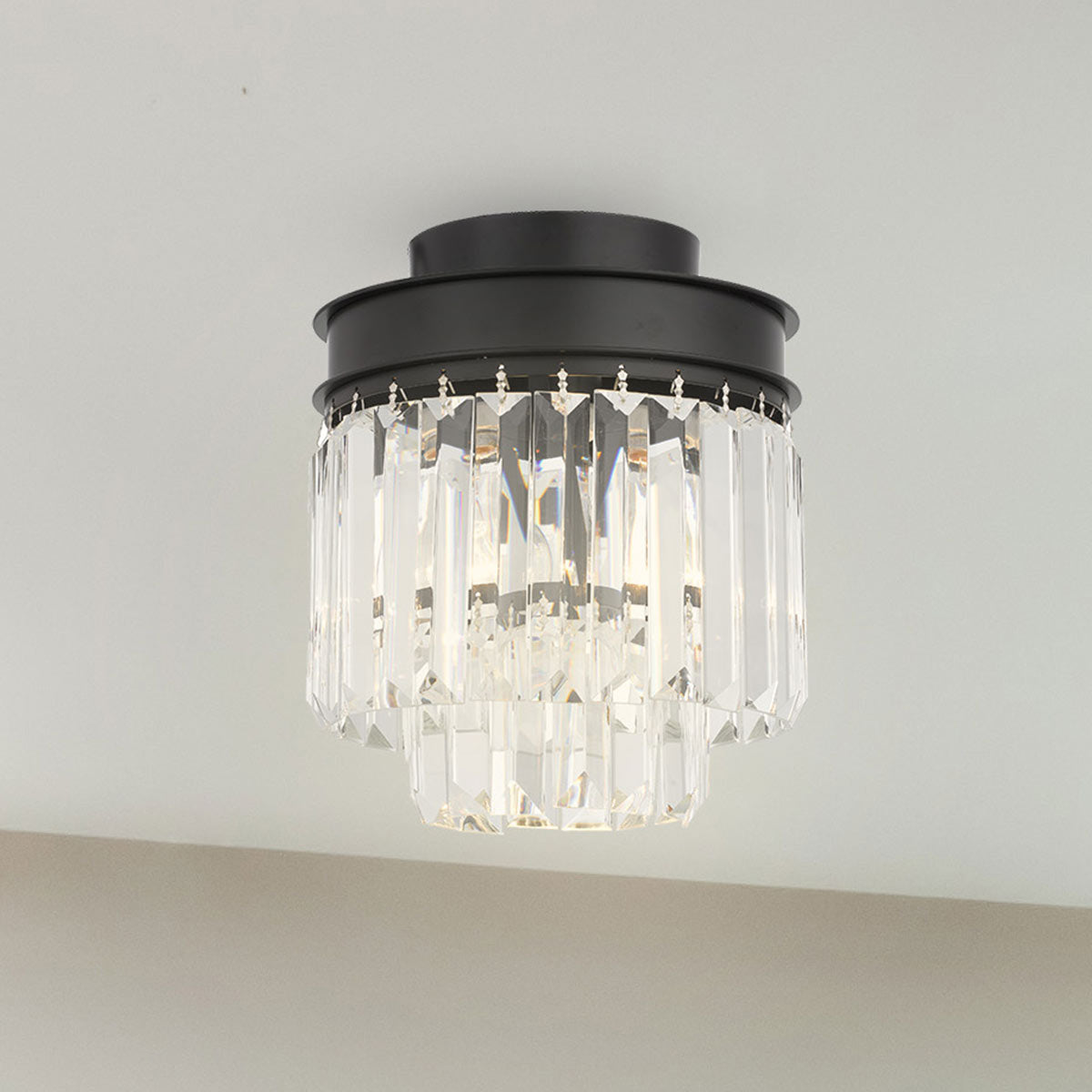 Serene Crystal Batten Fix Elegant Art Deco Lighting