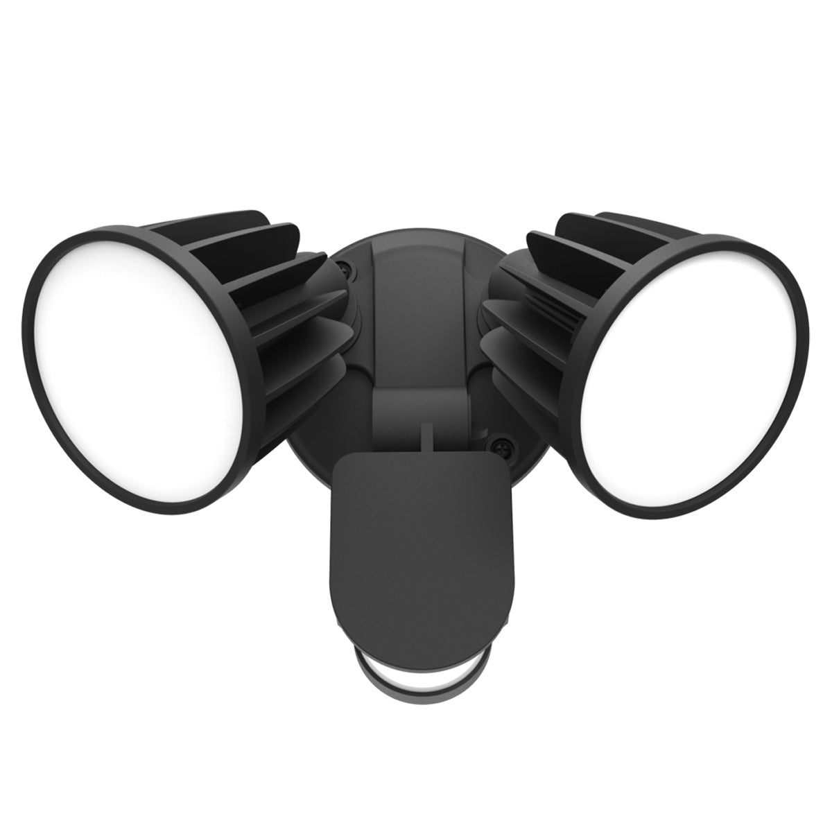 Stargem III 30W LED Tri Colour Twin Head Outdoor Spotlight with Motion Sensor