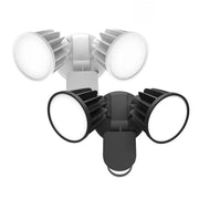 Stargem III 30W LED Tri Colour Twin Head Outdoor Spotlight with Motion Sensor