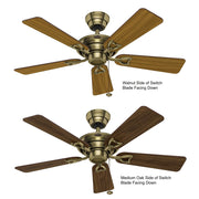 Seville II 44" 5 Plywood Switch Blades AC Ceiling Fan