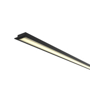 Shallow Winged Aluminium Recessed Profile for LED Strip-Black - 25x7mm
