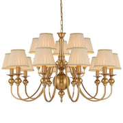 Siedel 15 Light Traditional Style Pendant With Shades
