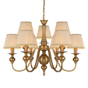 Siedel 9 Light Traditional Style Pendant With Shades