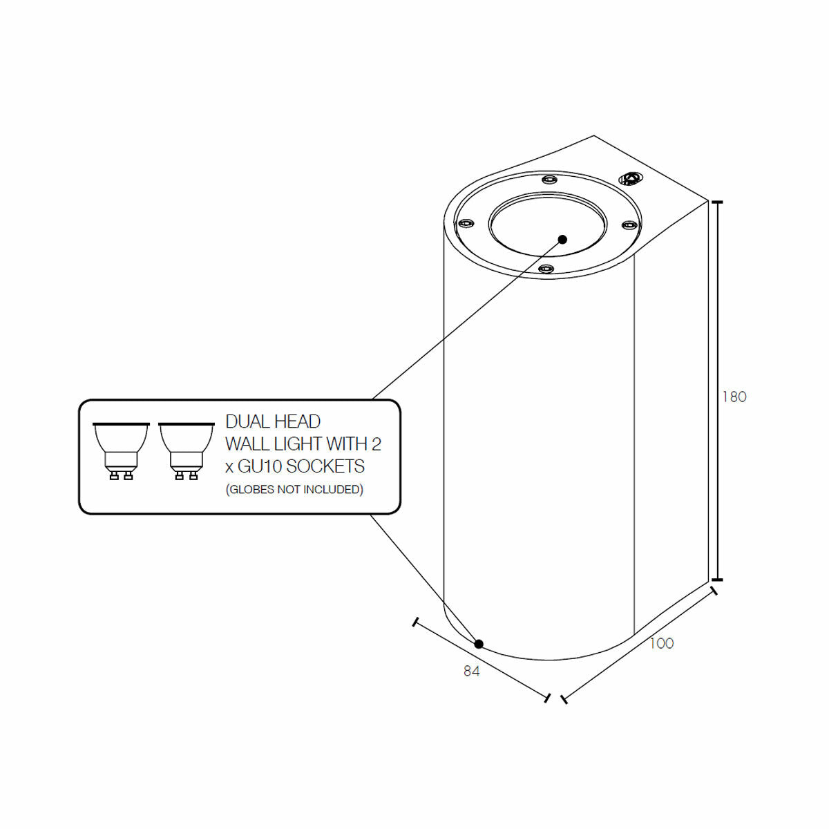 Siena Terrazzo Up & Down Outdoor Wall Light