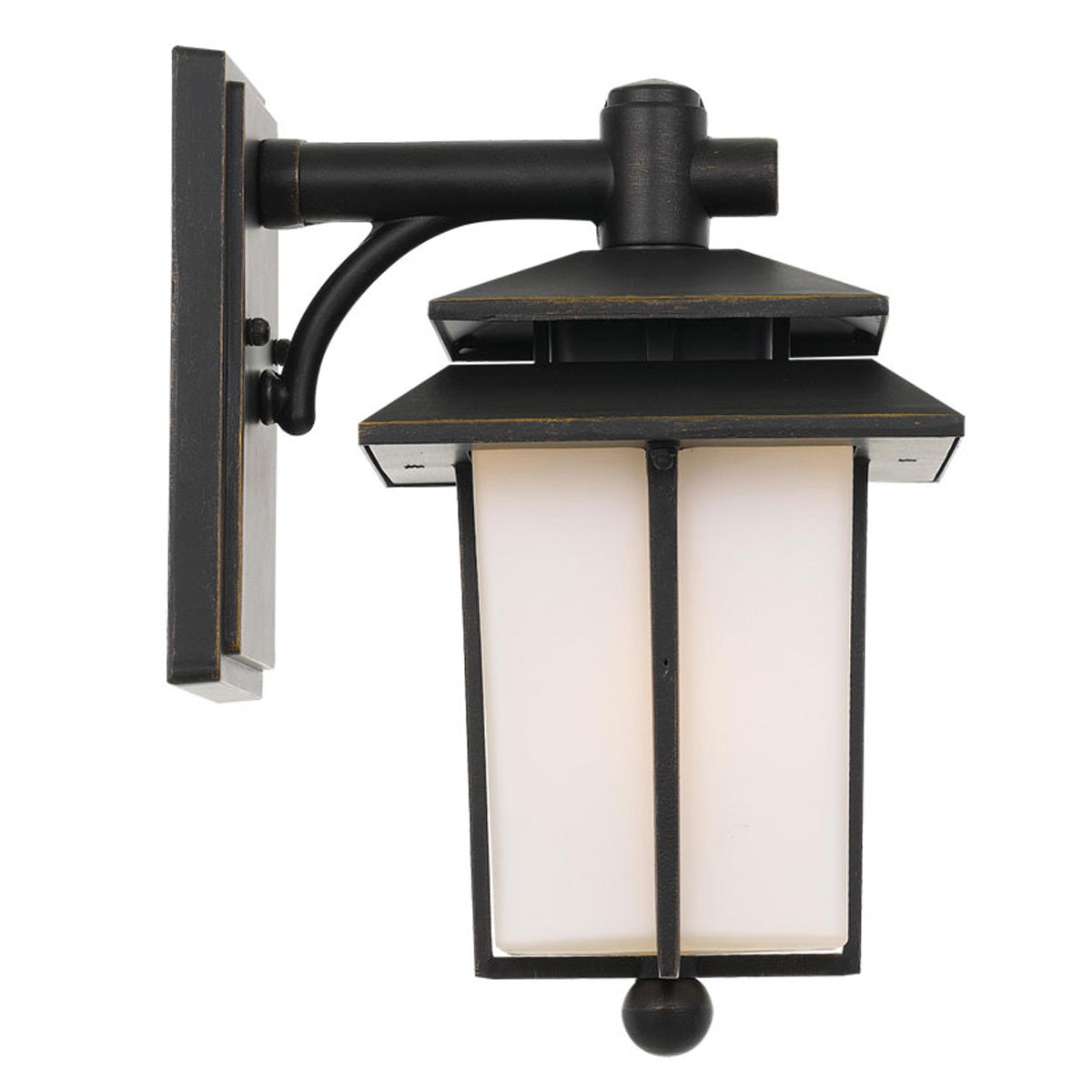 Silvan Metal & Opal Glass Outdoor Coach Wall Light
