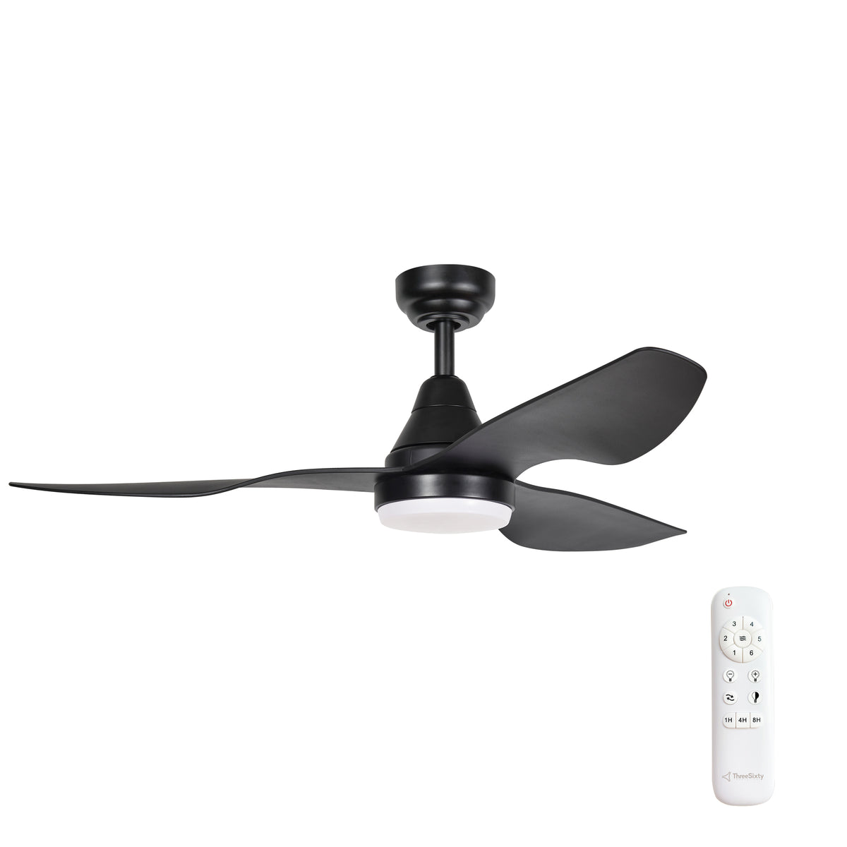 Simplicity DC Ceiling Fan with LED Light & Remote