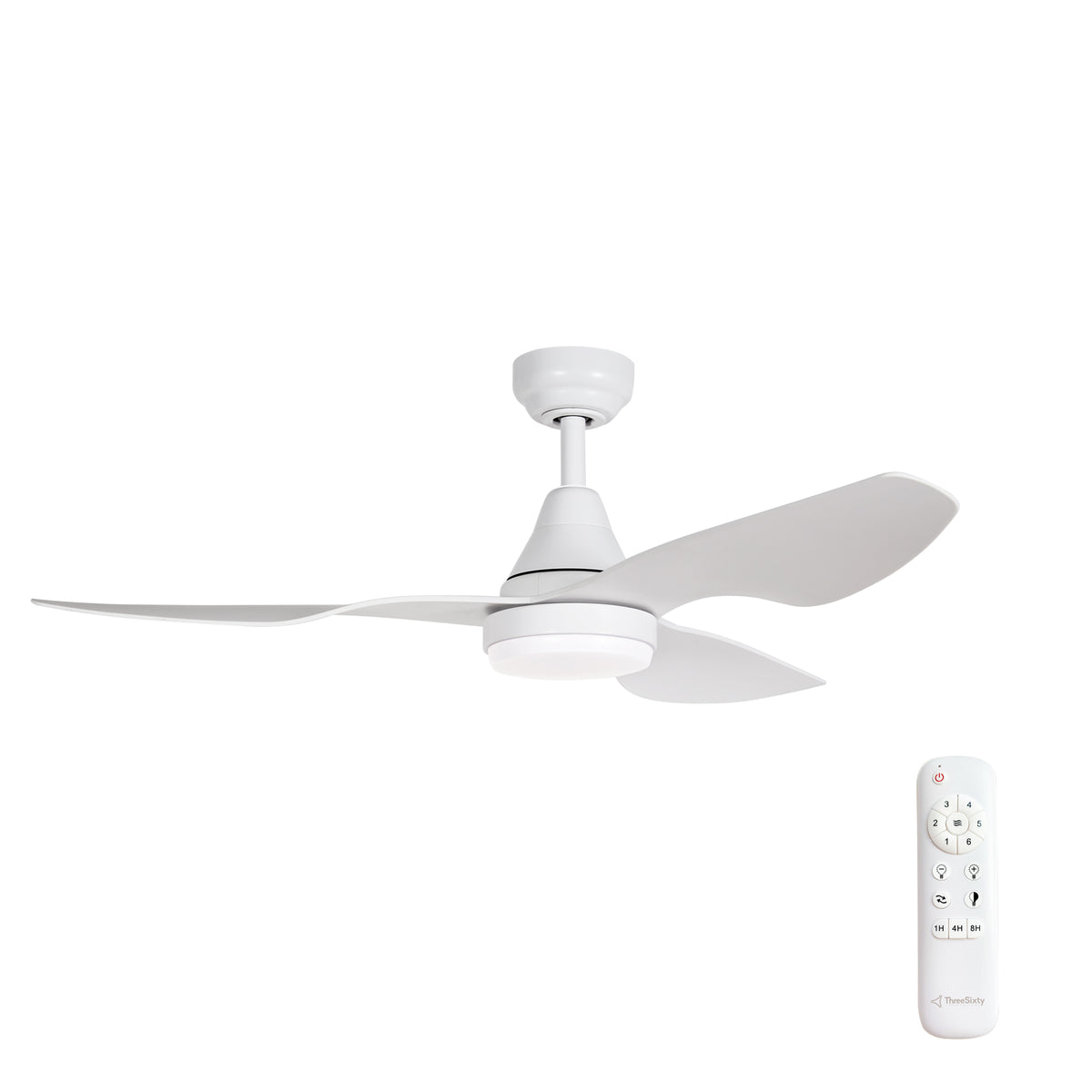 Simplicity DC Ceiling Fan with LED Light & Remote
