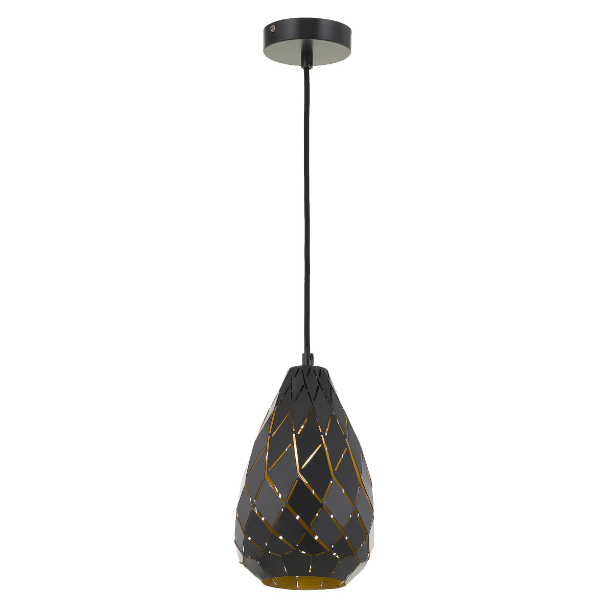 Simon Small Egg Shape Metal Pendant Light