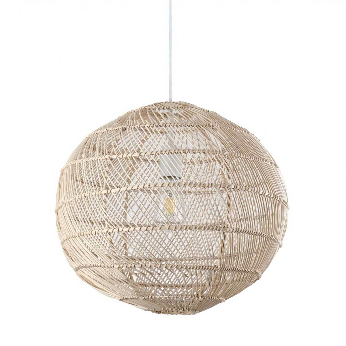 Singapore Round Rattan Pendant Light