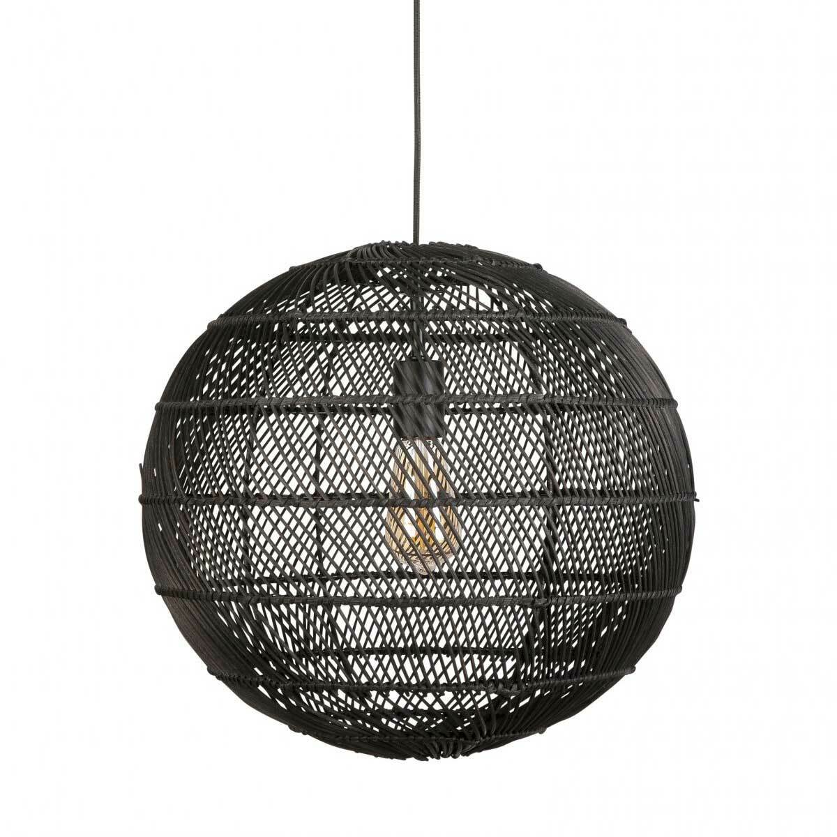 Singapore Round Rattan Pendant Light