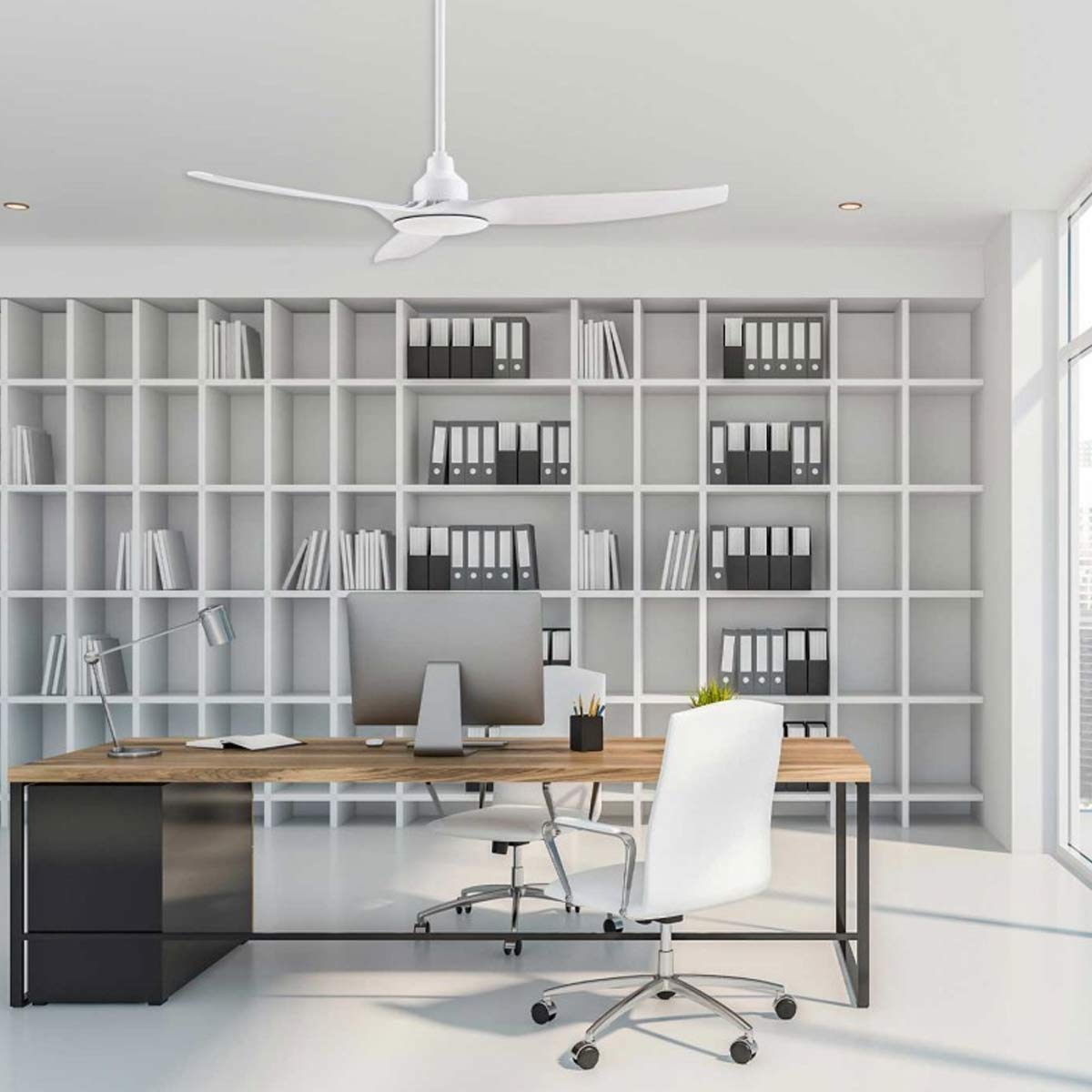 Skyfan 52" Double Insulated DC Ceiling Fan with LED Light & Remote