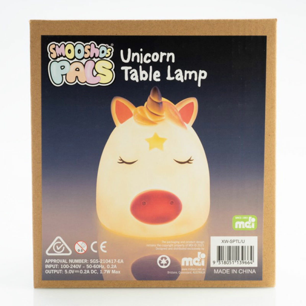 Smoosho's Pals Unicorn Kids Lamp