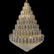 Soereno Crystal Chandelier with 67 Lights - 1500mm, Gold