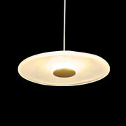 Sokyo Single LED Glass Drop Pendant Light - Hand Blown Disk