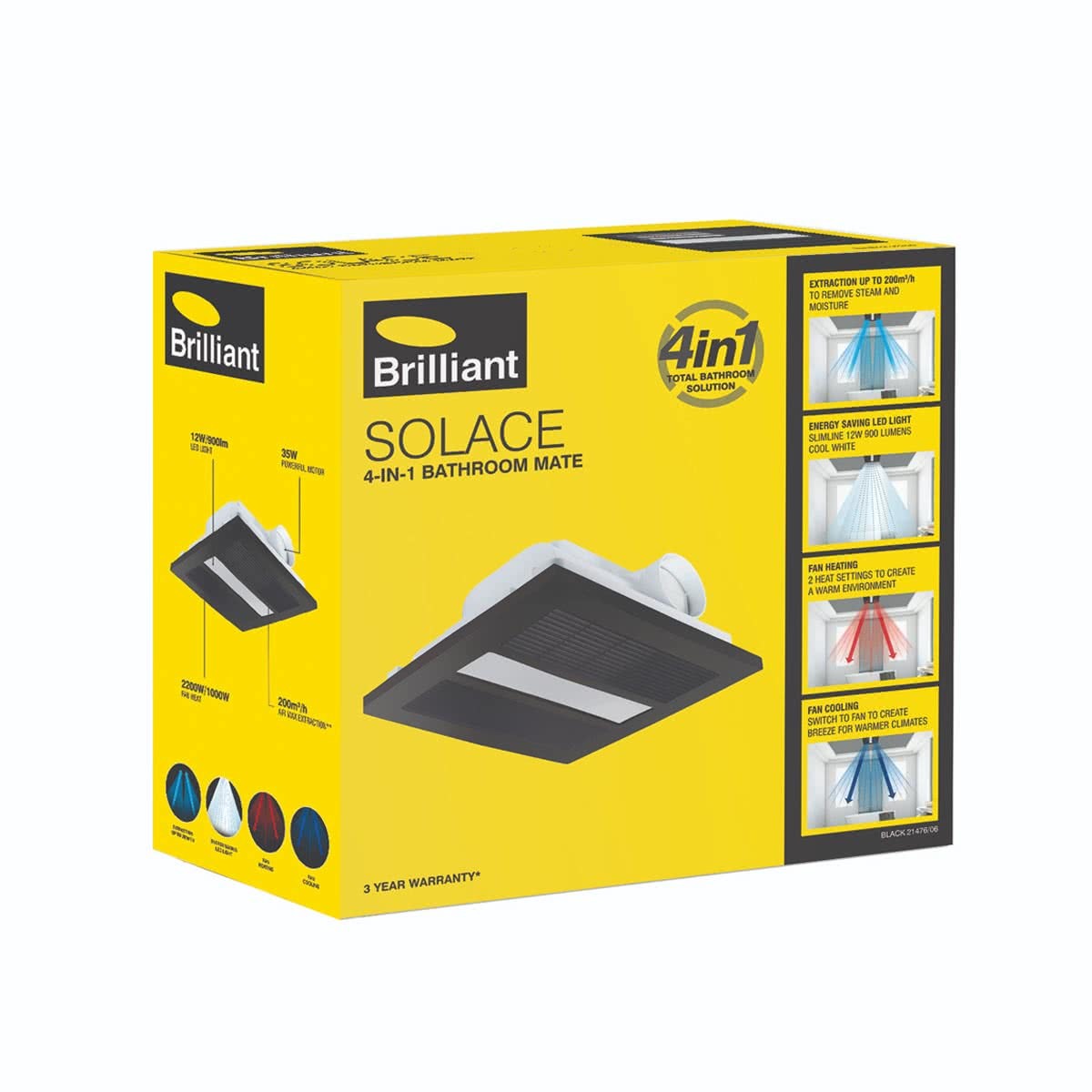 Solace 4-in-1 Heater Exhaust Fan