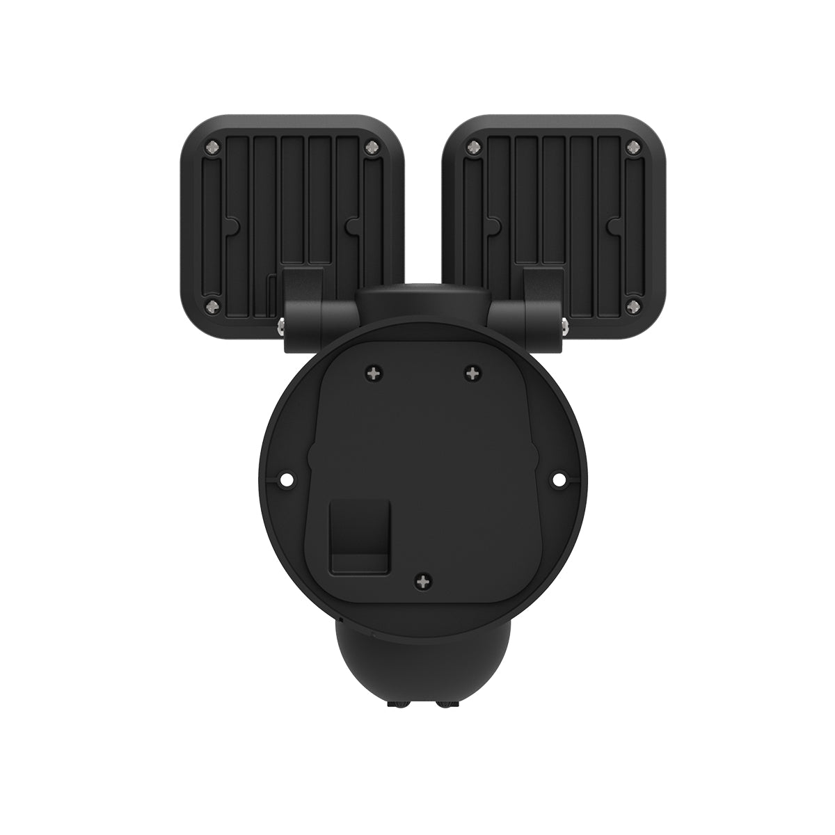 Solar LED Security Floodlight with Sensor - Black