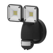 Solar LED Security Floodlight with Sensor - Black