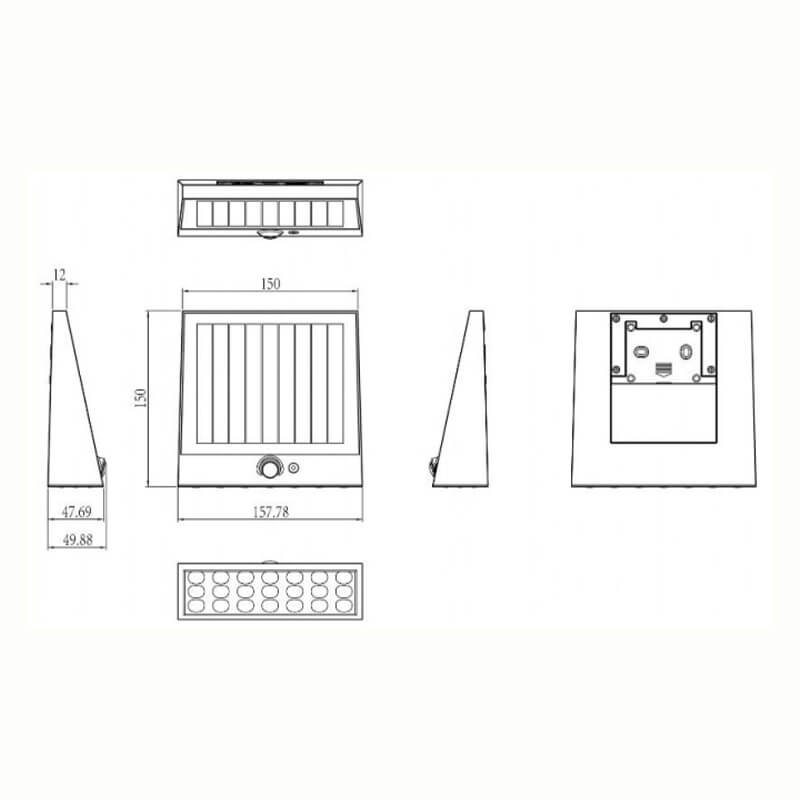 Solar Wall Down Light