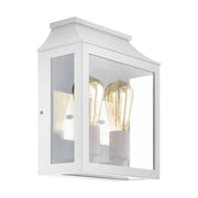 Soncino Metal Frame with Glass Outdoor Wall Light