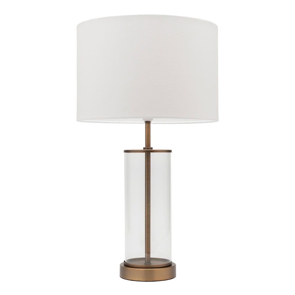 Sonya Aged Brass and Clear Glass Table Lamp