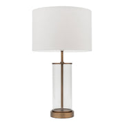 Sonya Aged Brass and Clear Glass Table Lamp