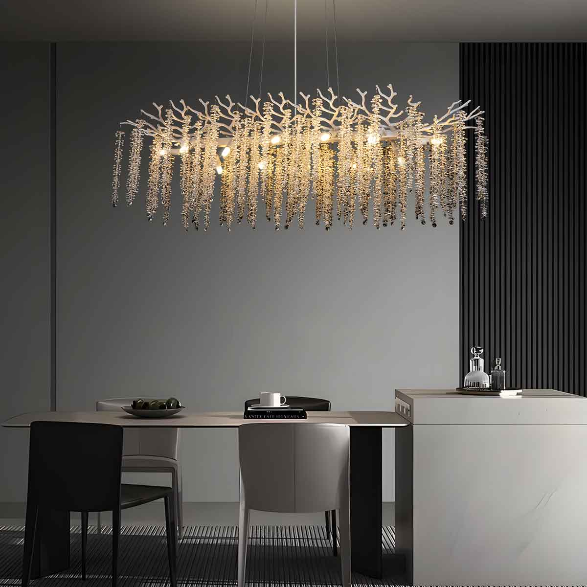 Sophia Long Pendant Light Nature Inspired Design
