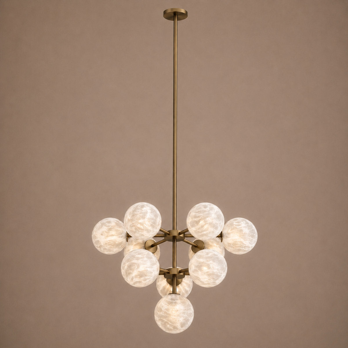 Speros 10 Light Glass Sphere Round Pendant