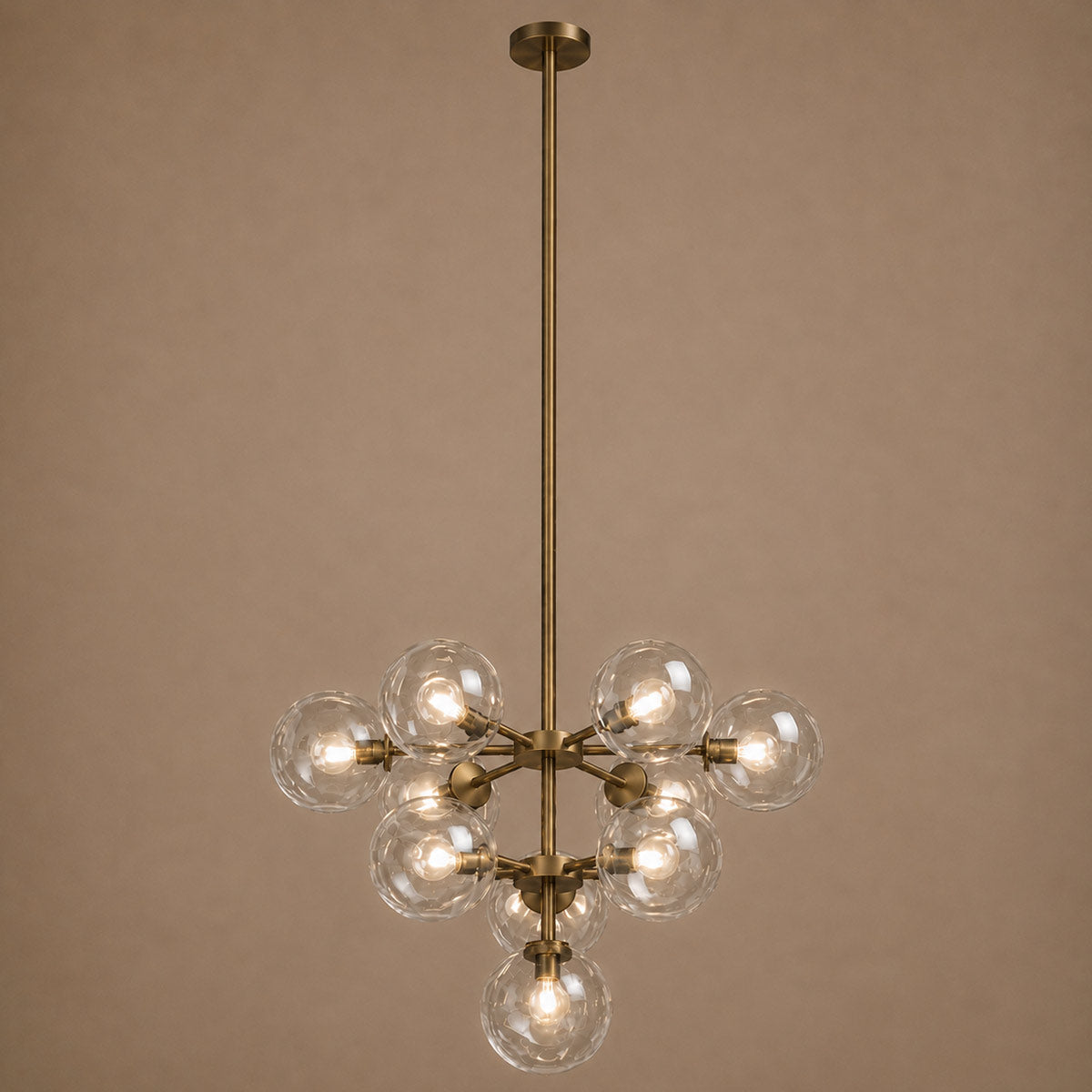 Speros 10 Light Glass Sphere Round Pendant