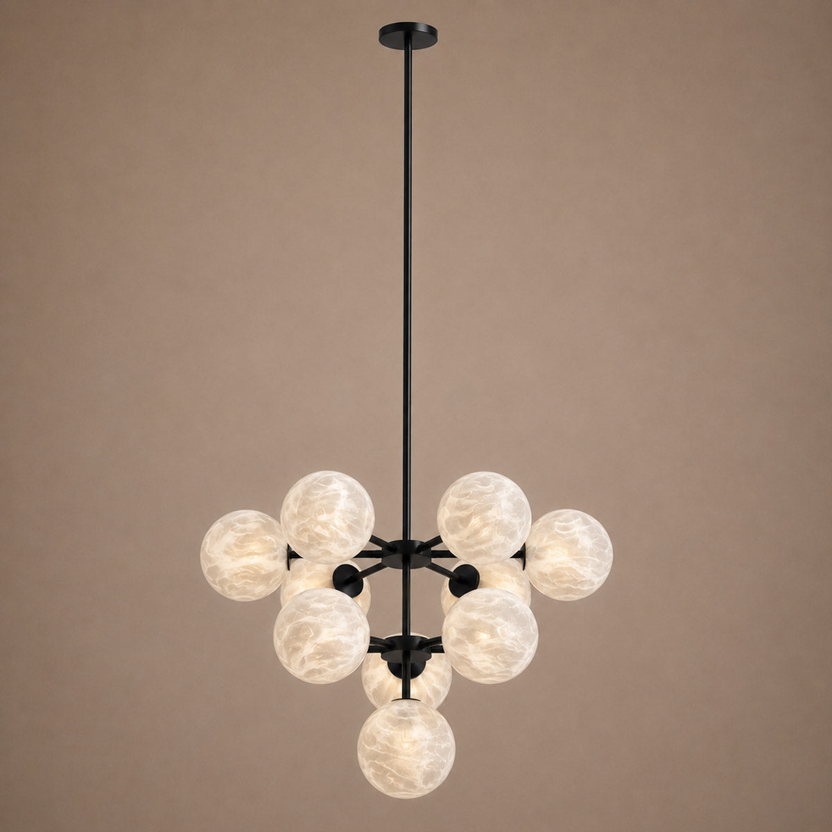 Speros 10 Light Glass Sphere Round Pendant
