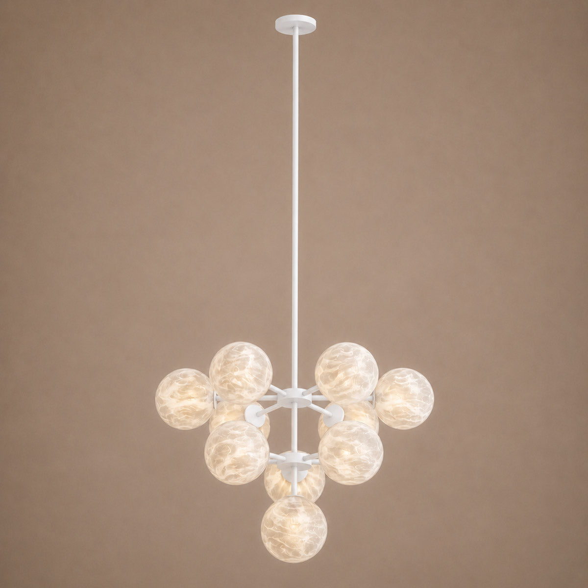 Speros 10 Light Glass Sphere Round Pendant