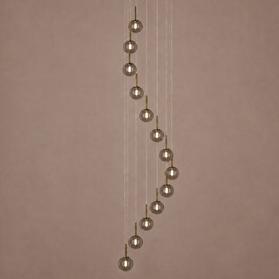 Speros 15 Light Glass Sphere Dropper Pendant