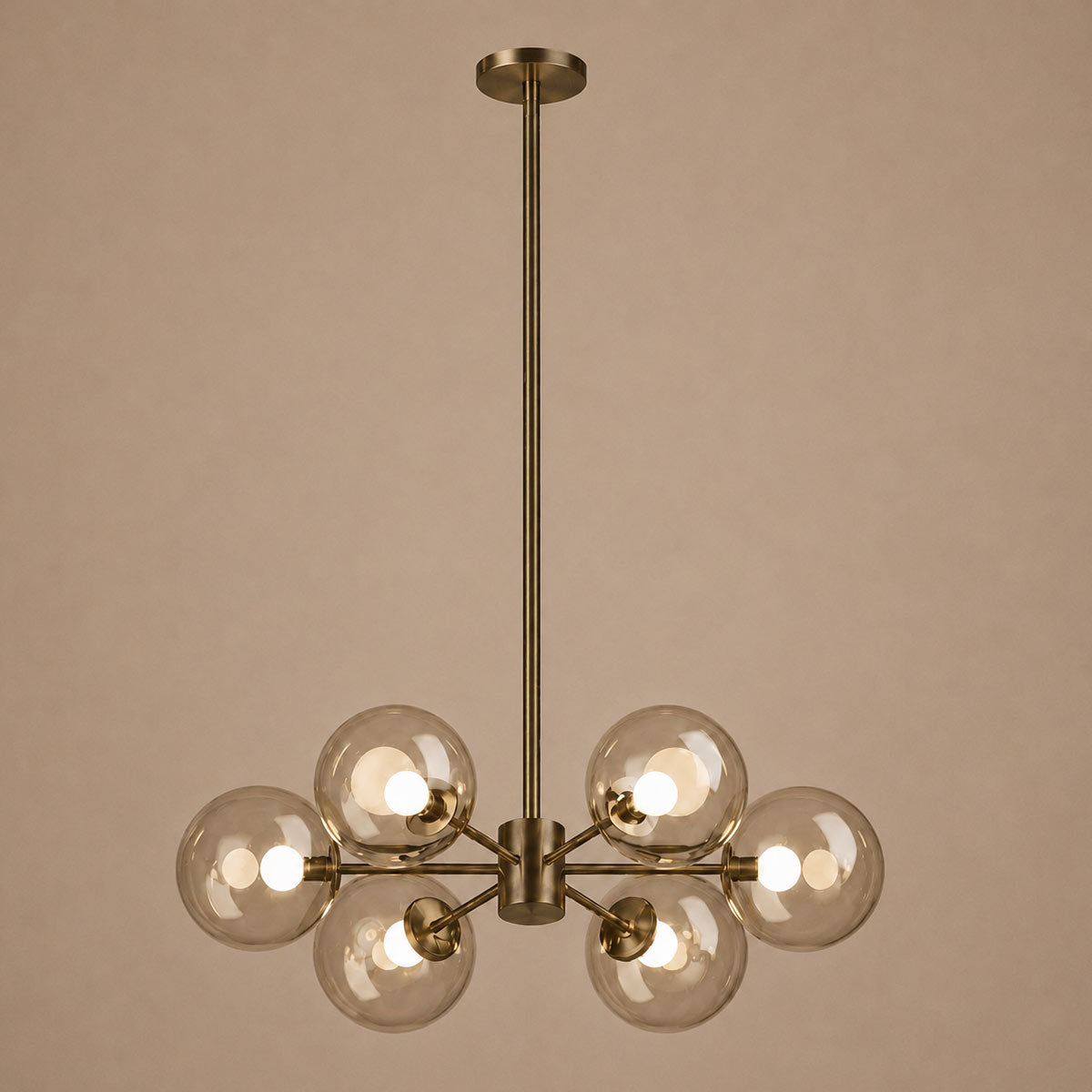 Speros 6 Light Glass Sphere Round Pendant