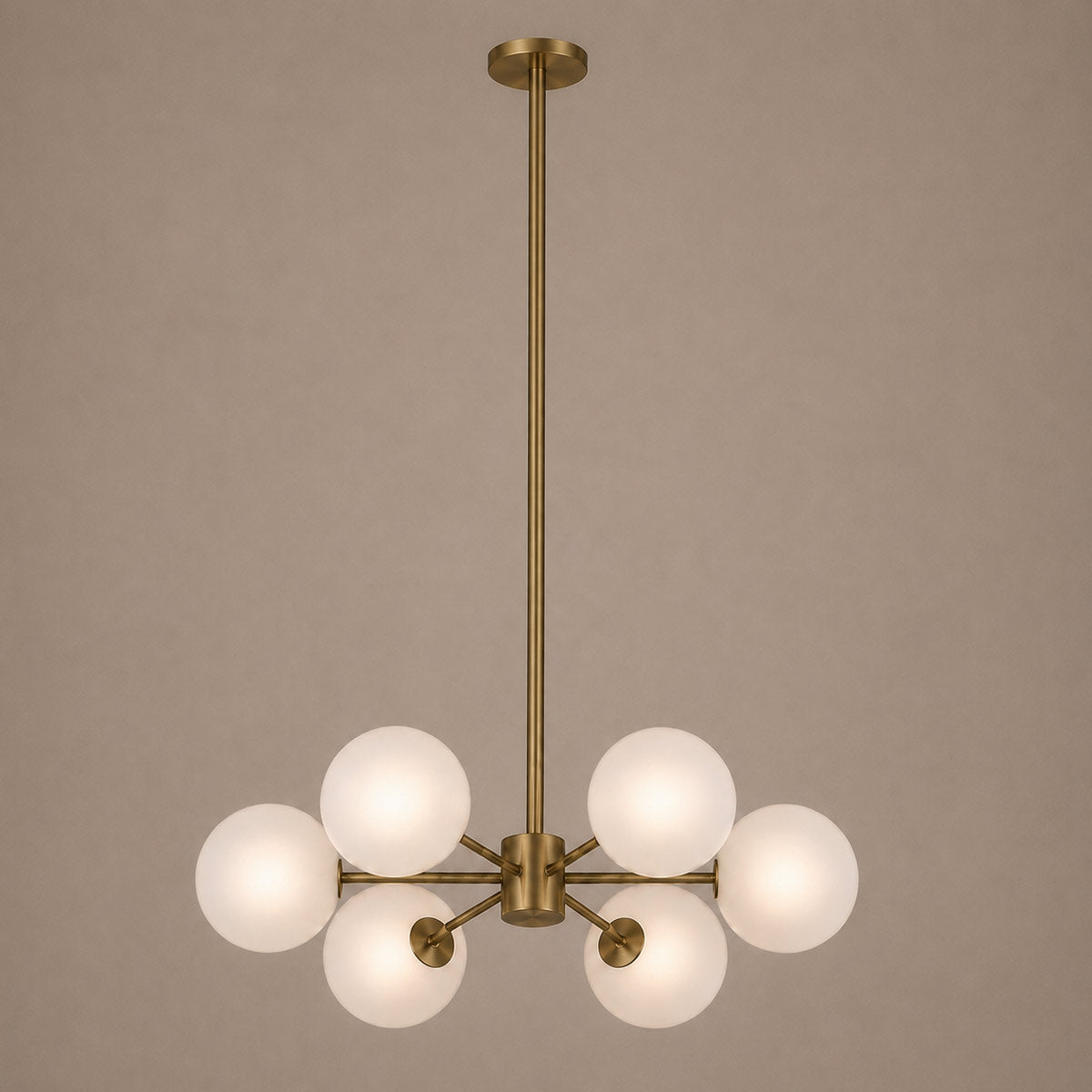 Speros 6 Light Glass Sphere Round Pendant