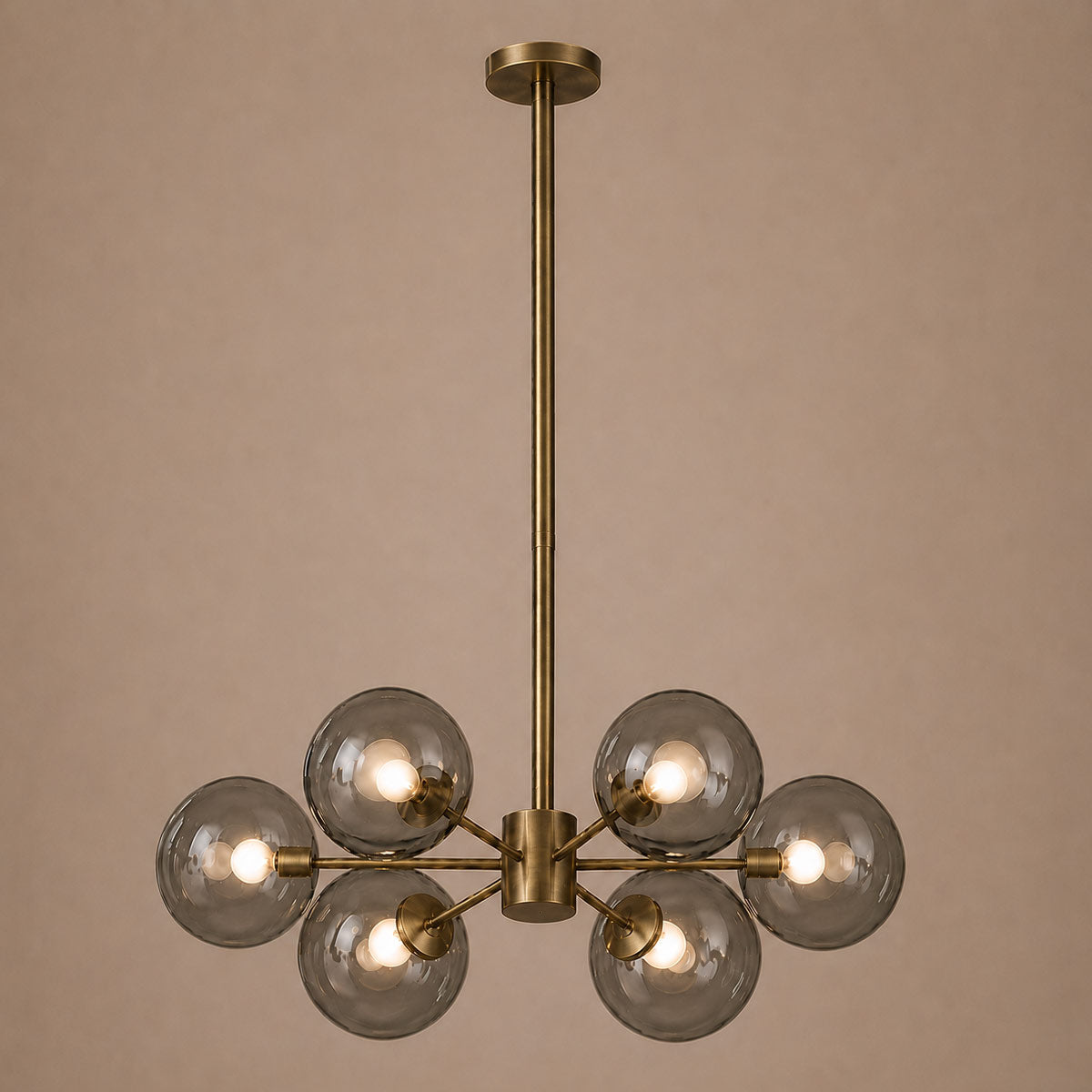 Speros 6 Light Glass Sphere Round Pendant