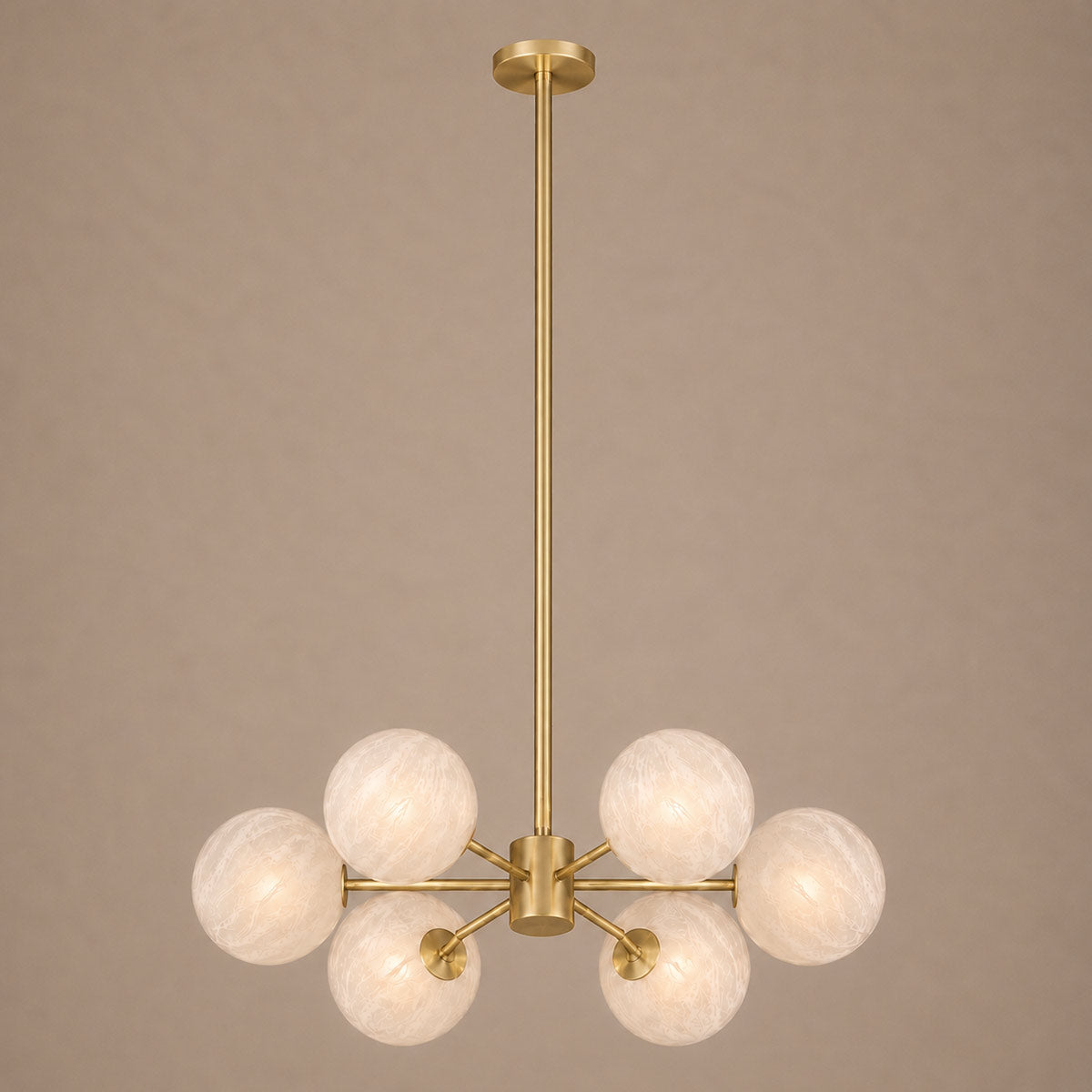 Speros 6 Light Glass Sphere Round Pendant