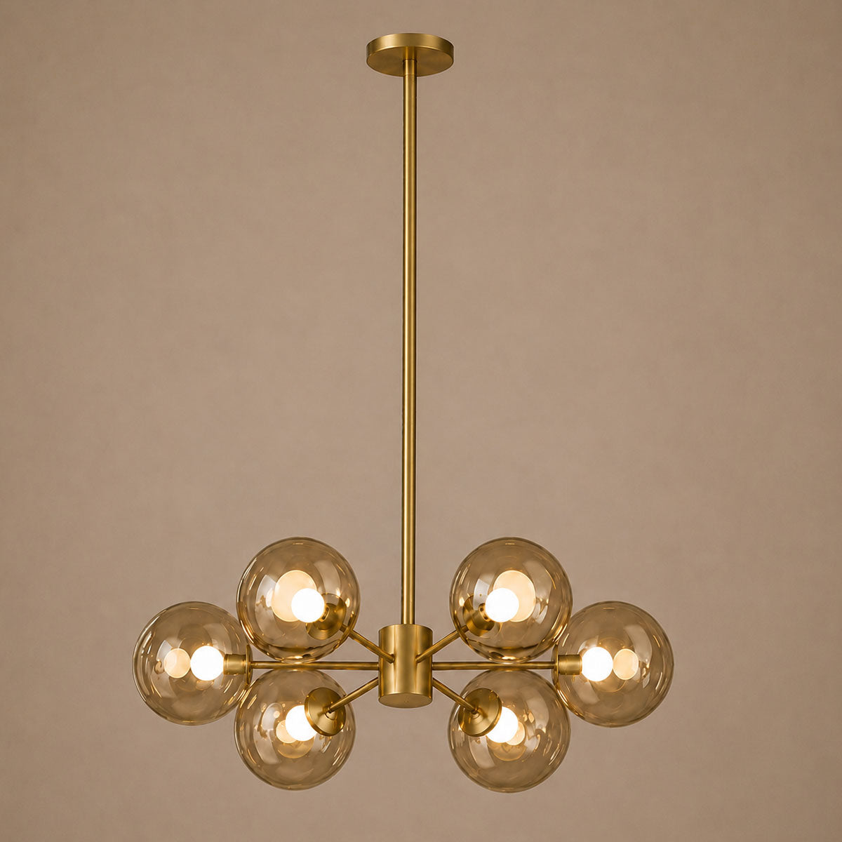 Speros 6 Light Glass Sphere Round Pendant