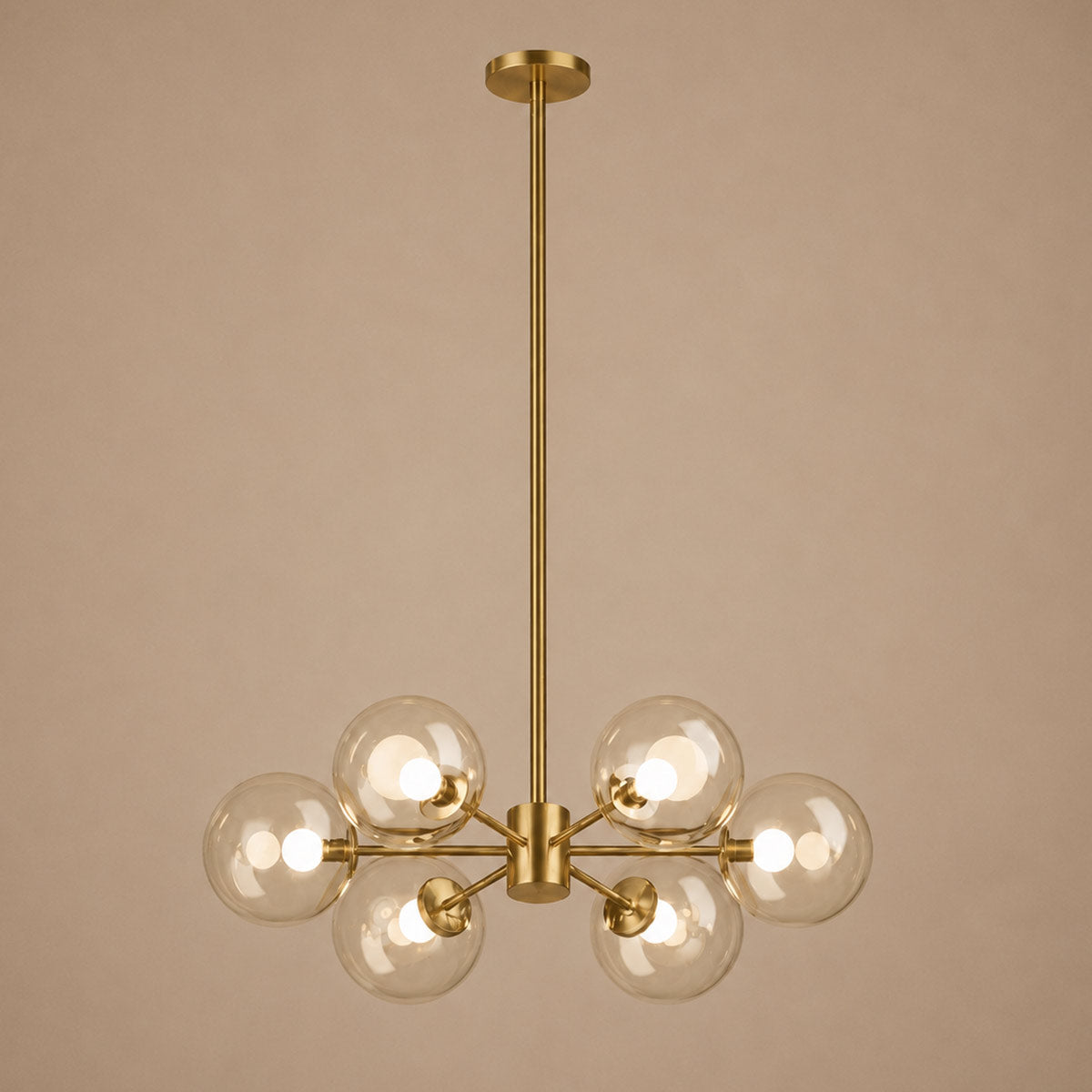 Speros 6 Light Glass Sphere Round Pendant
