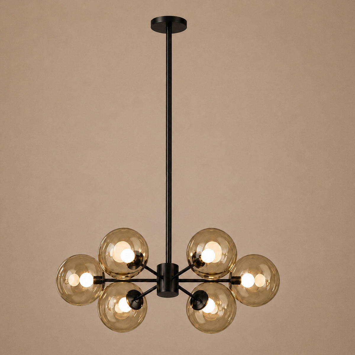 Speros 6 Light Glass Sphere Round Pendant