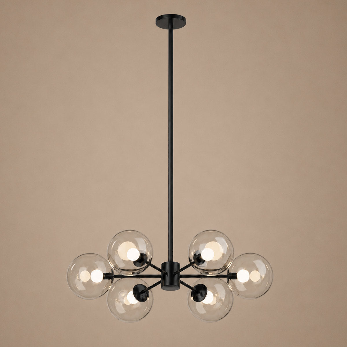 Speros 6 Light Glass Sphere Round Pendant