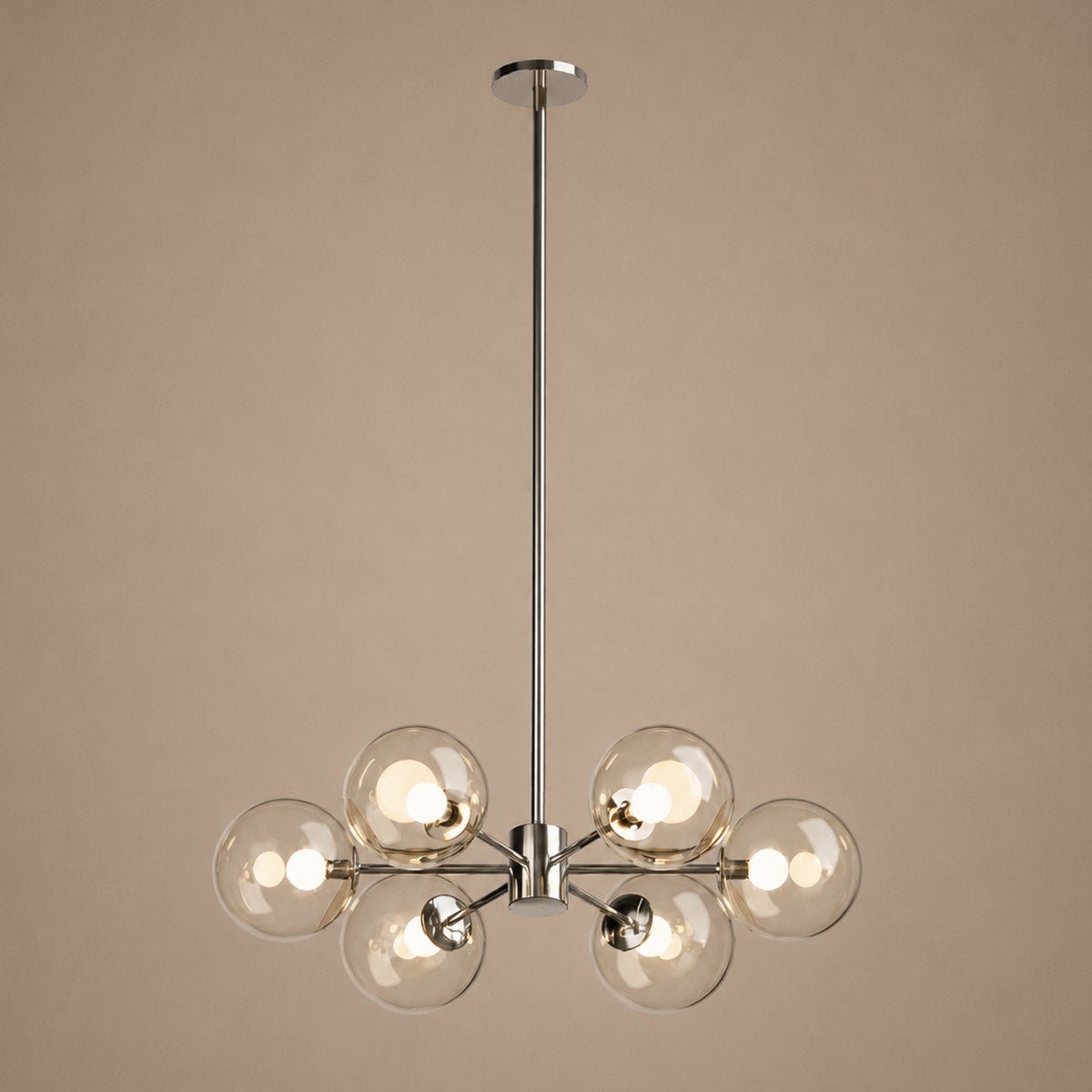Speros 6 Light Glass Sphere Round Pendant