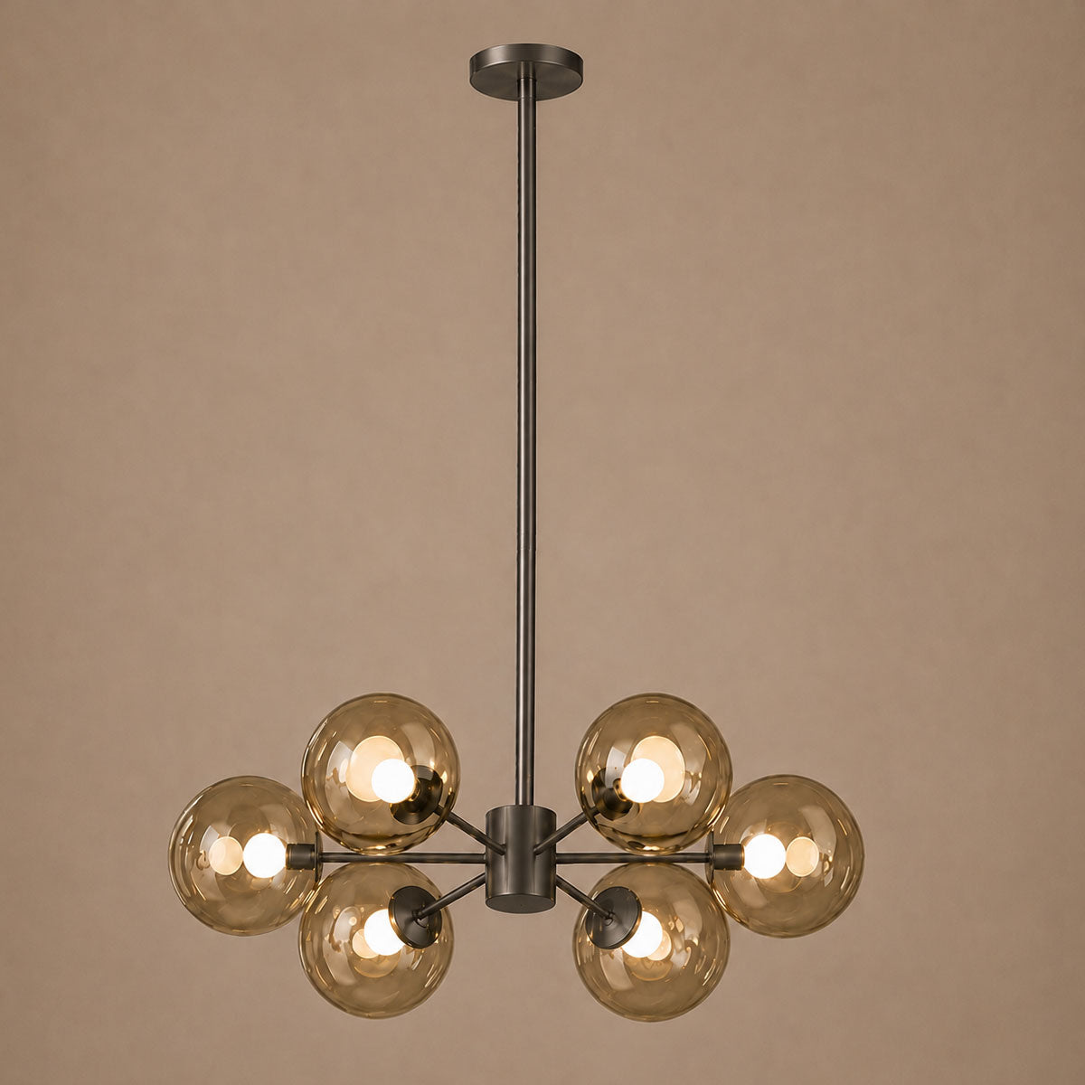 Speros 6 Light Glass Sphere Round Pendant