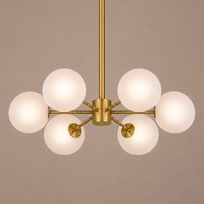 Speros 6 Light Glass Sphere Round Pendant