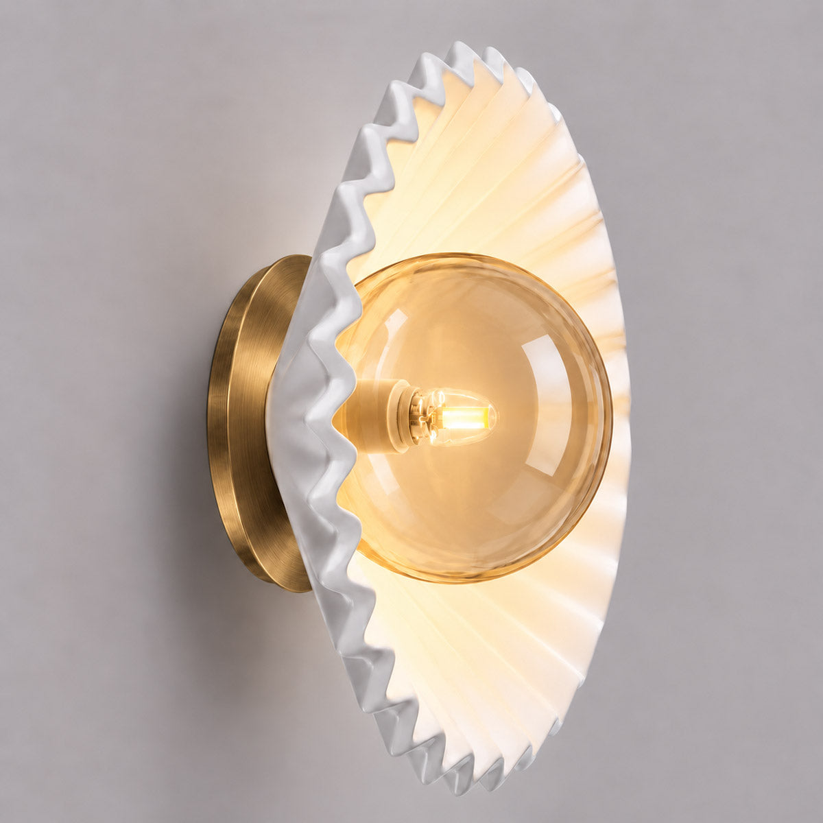 Speros Bowlos Fluted Wall Light
