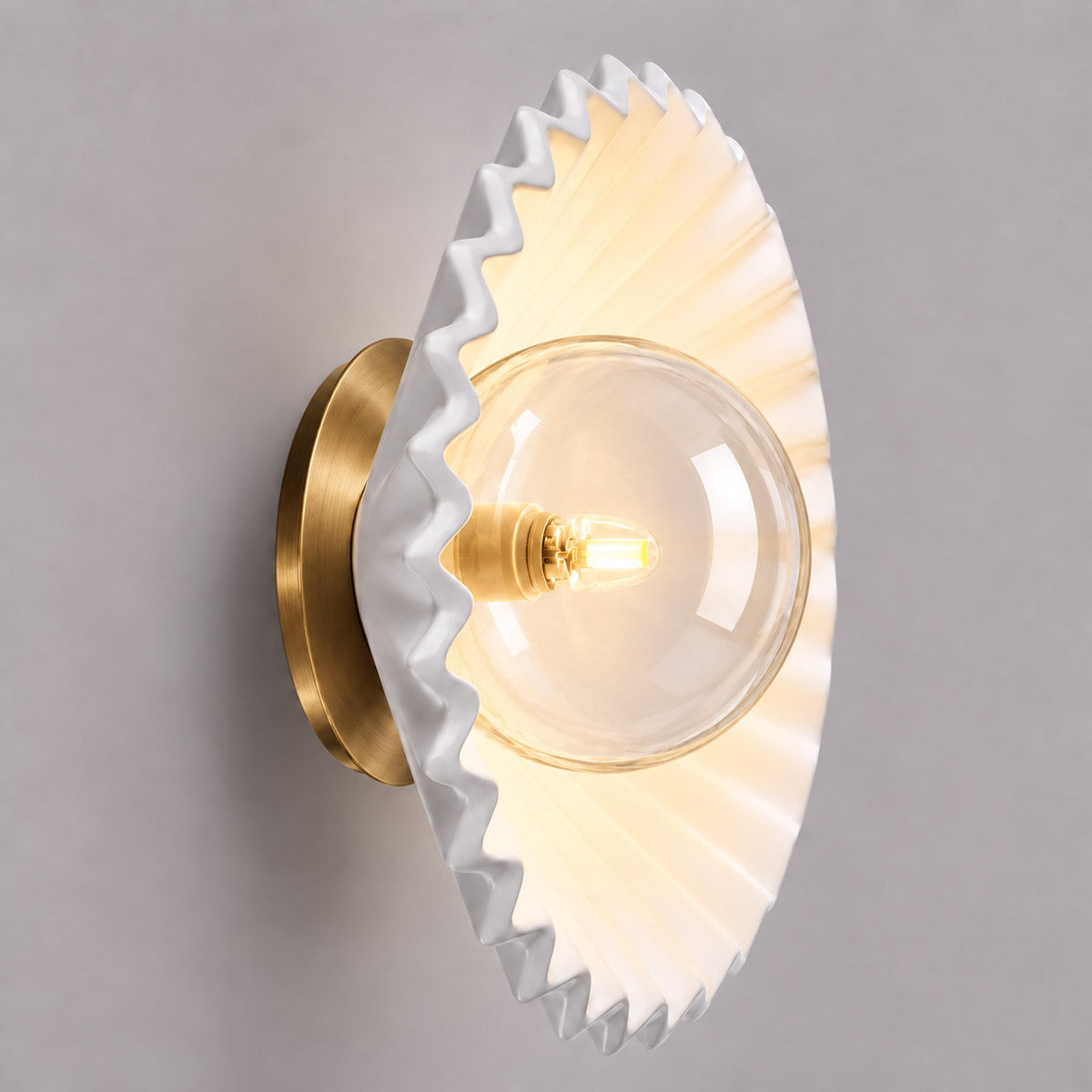 Speros Bowlos Fluted Wall Light